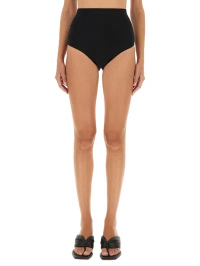 Rick Owens High-waist Mini Shorts In Black