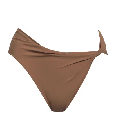 Rick Owens High-waisted Bikinis In Brown