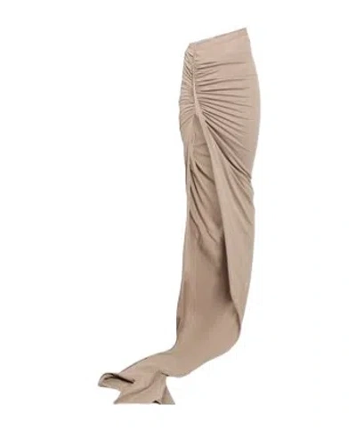 Rick Owens High-waisted Maxi Skirt In Neutral