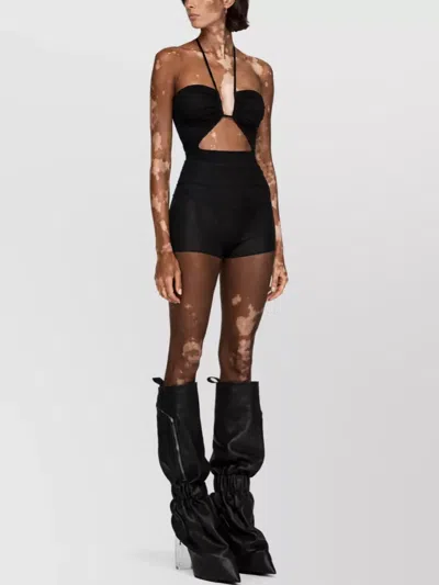 Rick Owens High-waisted Shorts In Grey