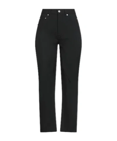 Rick Owens High-waisted Straight-leg Pants In Black