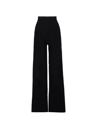 Rick Owens High-waisted Trousers In Black