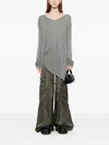 Rick Owens Hiked T-shirt In Gray