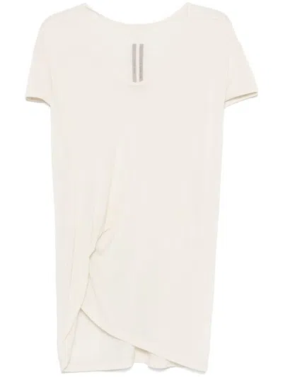 Rick Owens Hiked T-shirt In Neutrals