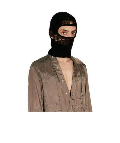 Rick Owens Hollow-out Detail Hat In Brown
