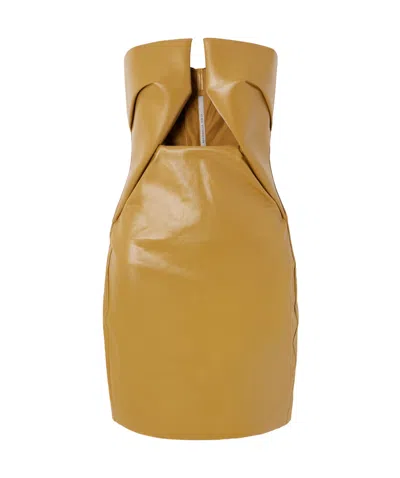 Rick Owens Hollowed-out Detail Dress In Brown