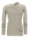 Rick Owens Hollywood Banana Long-sleeved T-shirt In Gray