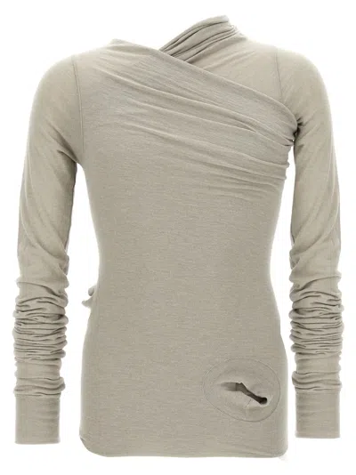 Rick Owens 'hollywood Banana' T Shirt In Gray