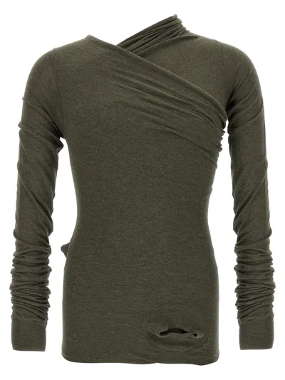 Rick Owens 'hollywood Banana' T Shirt In Green