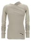 Rick Owens Hollywood Banana Long-sleeved T-shirt In Neutral
