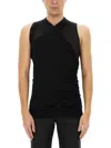 Rick Owens Hollywood Banana Top In Black