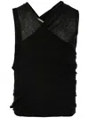 Rick Owens Hollywood Banana Top In Black