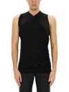 Rick Owens Hollywood Banana Top In Black