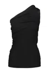 Rick Owens Athena One-shoulder Top - Women's - Elastane/cupro In Black