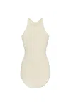 Rick Owens Hollywood Basic Ribbed Scoop Neck Tank Top In Multicolour
