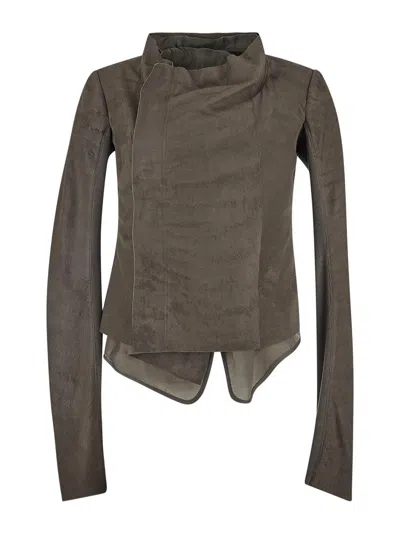 Rick Owens Hollywood Biker Jacket In Grey