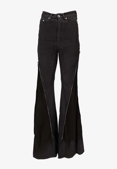 Rick Owens Hollywood Boan Banana Jeans In Black