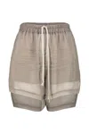 Rick Owens Hollywood Boxers In Silk In Beige