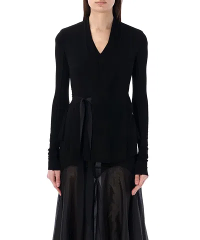 Rick Owens Hollywood Cardigan In Black