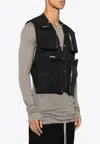 Rick Owens Black Hollywood Cargo Vest In Black