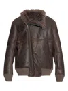Rick Owens Hollywood Flight Jacket In Brown