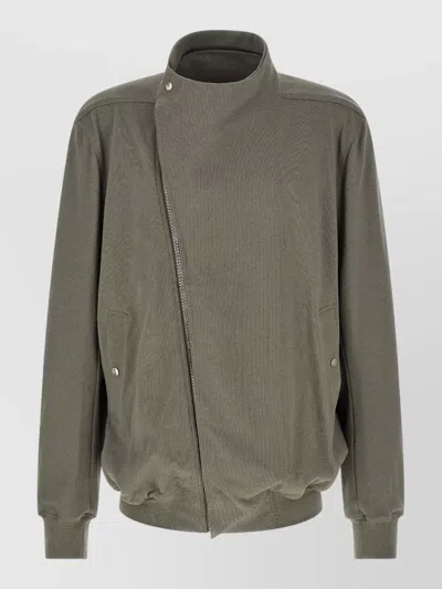 Rick Owens Hollywood Flight Sweatshirt High Collar Design In Multi