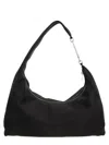 Rick Owens Shoulder Bag With Metal Hardware And Textured Finish In Black