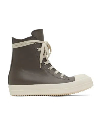 Rick Owens Hollywood High-top Casual Shoes In Nude