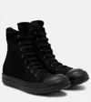 Rick Owens Hollywood High-top Sneakers In Black