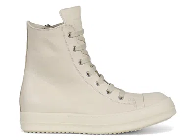 Pre-owned Rick Owens Hollywood High (women's) Sneakers In Milk In White