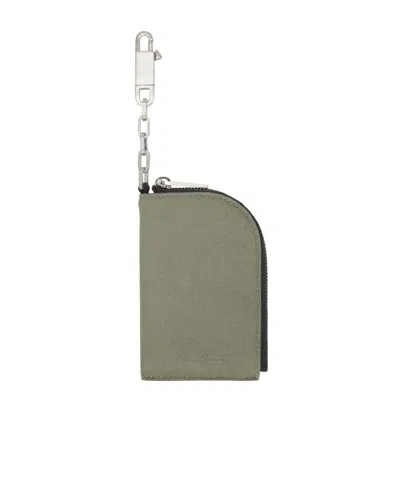 Rick Owens Hollywood Hook Wallet In 15 Celadon