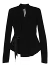 Rick Owens Wool Jacket In Black