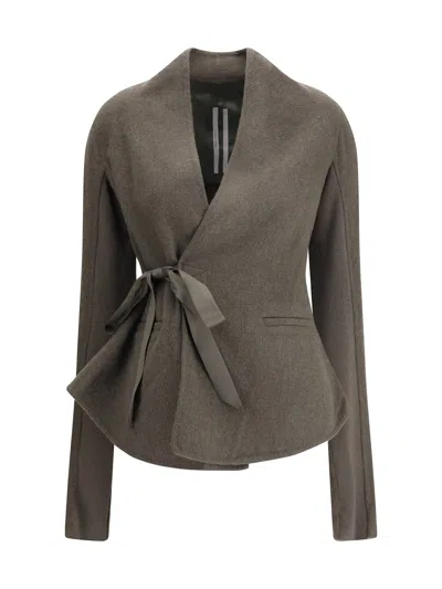 Rick Owens Hollywood Jacket In Green