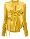 Rick Owens Hollywood Jacket In Yellow