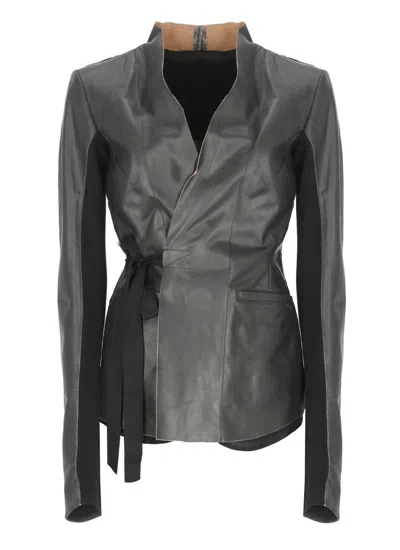Rick Owens Hollywood Leather Jacket In Black