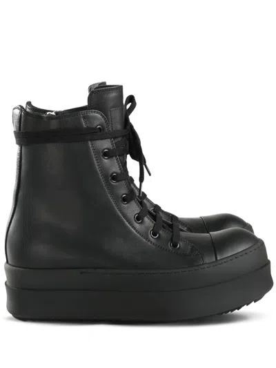 Rick Owens Hollywood Mega Bumper Sneakers In Black