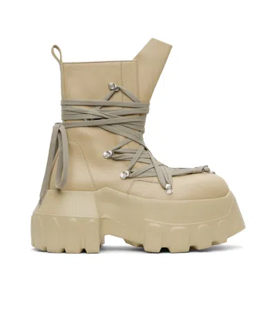 RICK OWENS HOLLYWOOD MEGALACE MEGA TRACTOR BOOTS