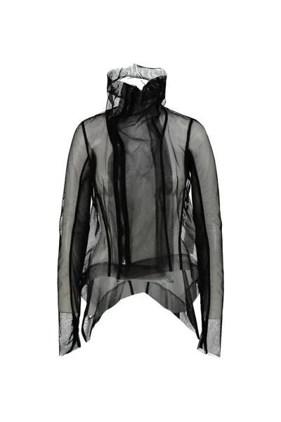Rick Owens Hollywood Naska Biker Clothing In Black