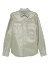 Rick Owens Hollywood Overshirt In Green