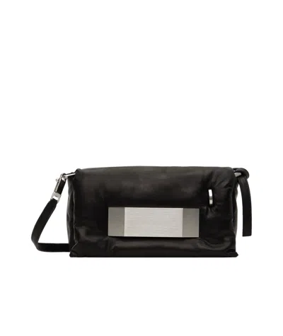 Rick Owens Hollywood Pillow Griffin Shoulder Bag In Black