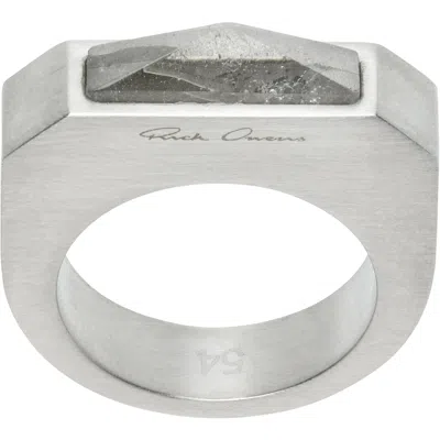Rick Owens Hollywood Pyramid Ring In 128 Palladio