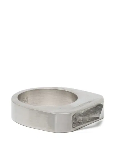 Rick Owens Hollywood Pyramid Ring In Red