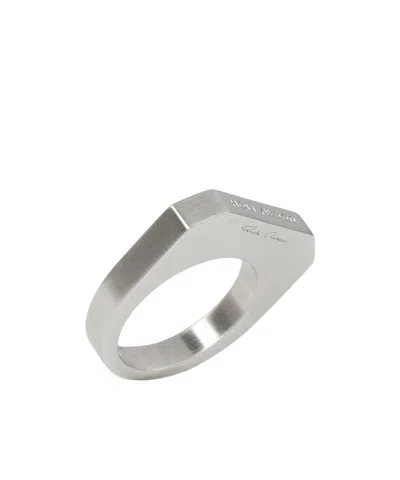 Rick Owens Hollywood Ring In Gray