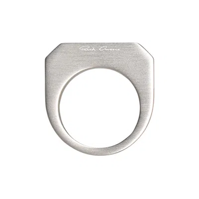 Pre-owned Rick Owens Hollywood Ring 'palladio' | Silver | Men's Size 56