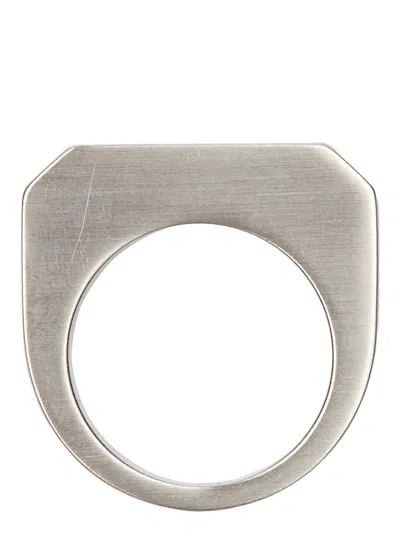 Rick Owens Hollywood Ring In Silver