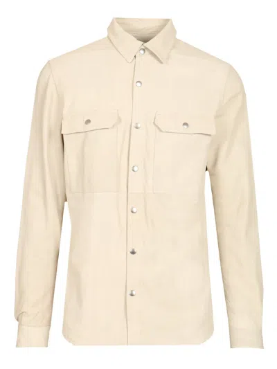 Rick Owens Hollywood Shirt Jacket In Neutral