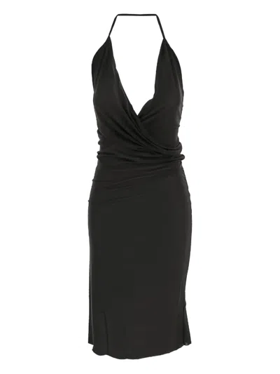 Rick Owens Hollywood Slip Dress In 黑色