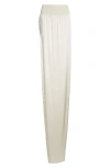 Rick Owens Hollywood Slit Charmeuse Column Skirt In Dinge