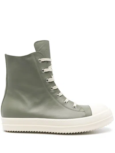 Rick Owens Hollywood Sneakers In Green
