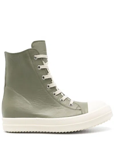 Rick Owens Hollywood Sneakers In 1511 Celadon/milk
